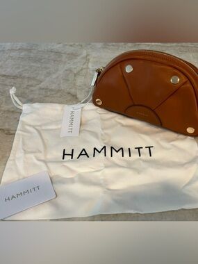 NWT Hammitt Shelley Pouch | Cocoa w/ Brushed Gold Rivets
